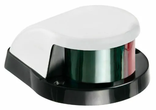 Picture of Red/green bow light with white cap - 11.501.01