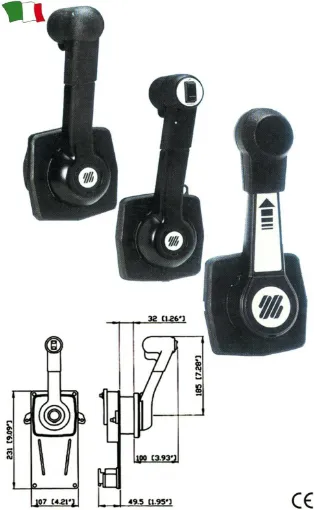 Picture of Lever Command For Sailboat Ballast Compartment