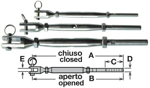 Picture of Stainless Steel Cable Tensioner mm. 4