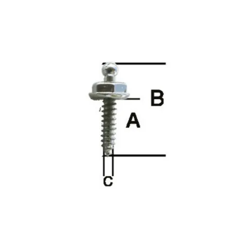 Picture of Male Autof. Tenax Inox-Ott-Cr. 10mm Per Piece