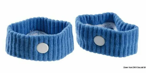 Picture of Pair of elastic bracelets that effectively combat nausea, without being a medication and without having side effects. They exert pressure on the P6 point, or Nei Guan, of acupuncture, a point related to the center of vomiting, which is thus inhibited.