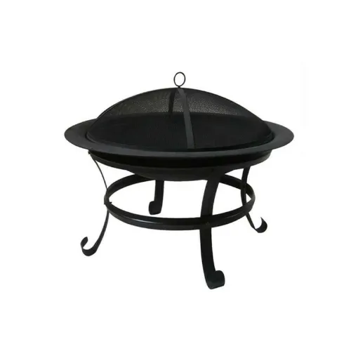 Picture of Outdoor brazier with cover - Black - diameter 75 cm