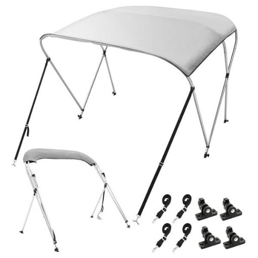 Picture of Carver Covers 3 bow 79 to 84 inch white bimini canvas - 404A02