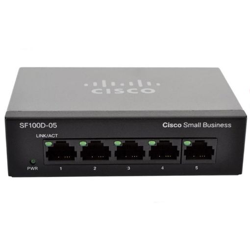 Picture of Cisco SF 100D-05 5-port Ethernet switch