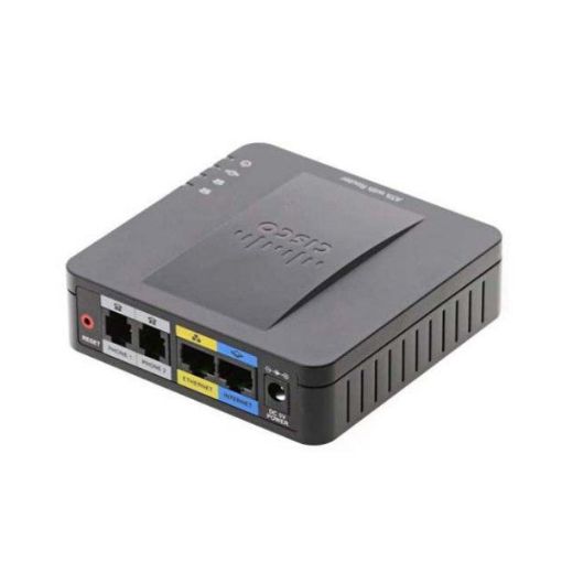 Picture of Cisco SPA112 adaptor for telephone to VOIP