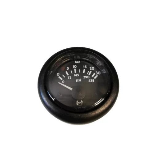 Picture of VDO 0-30 bar black round pressure display 12V - N02-124-138