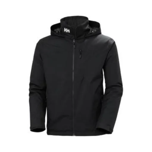 Picture of Veste De Pont Noir À Capuche Doublee Polaire Crew 2.0 Helly Hansen