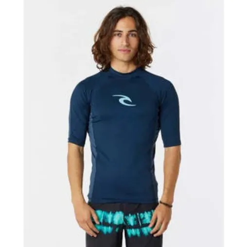 Picture of Tee-shirt En Lycra Anti-uv Manches Courtes Waves Homme Navy Rip Curl