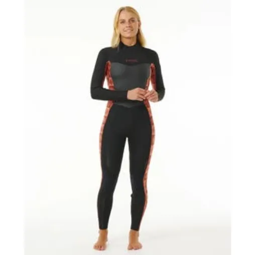 Picture of Combinaison De Surf Femme Dawn Patrol Warmth 4/3 Mm Zip Dorsal Rust Rip Curl