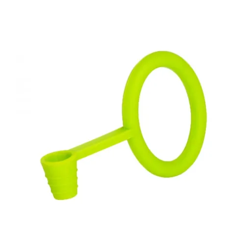 Picture of green silicone hookah hose/clamp and gasket holder