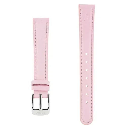 Picture of leather watch strap couture akteo silver buckle 14 pink